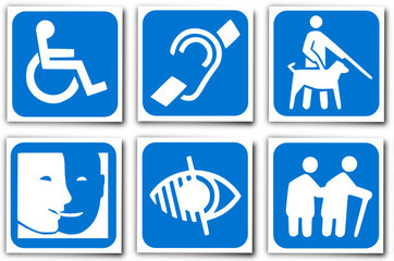 People with disabilities welcome logo